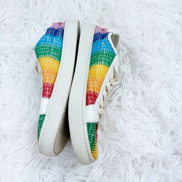 Soludos Ibiza Rainbow Leather Sneakers - Picture 7 of 10